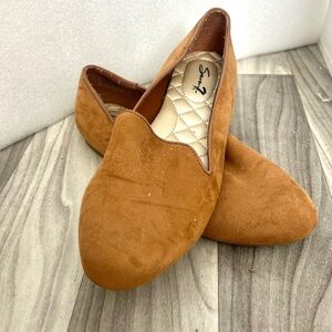 7 For All Mankind brown suede slip on flats loafers size 8 shoes